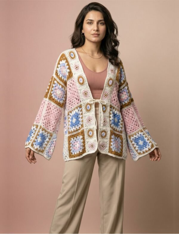 Crochet Kimono Knott Front