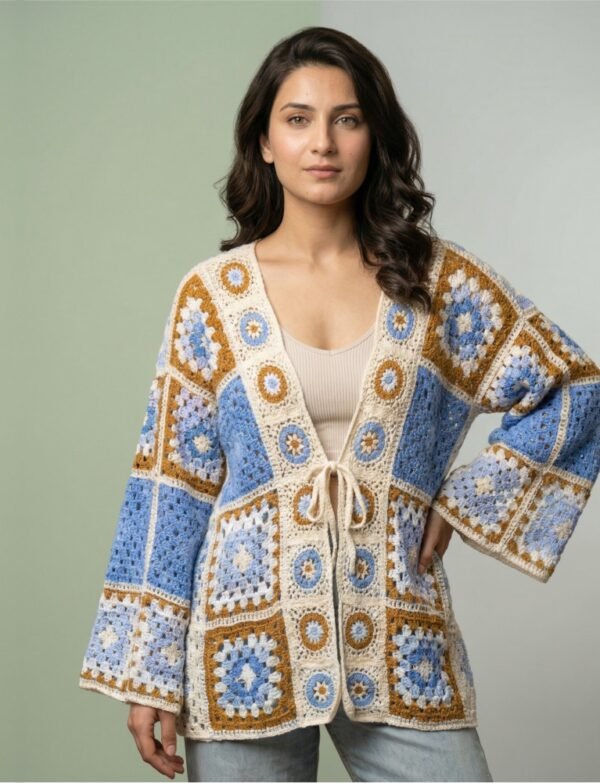 Crochet Kimono Knott Front