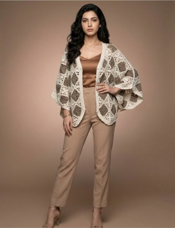 Crochet Diamond Motif Cardigan