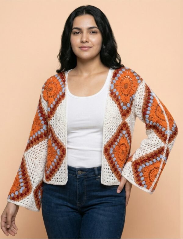 Granny Square Crochet Cardigan