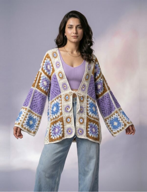 Crochet Kimono Knott Front