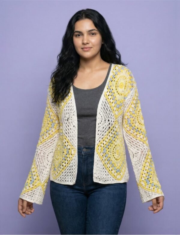 Granny Square Crochet Cardigan