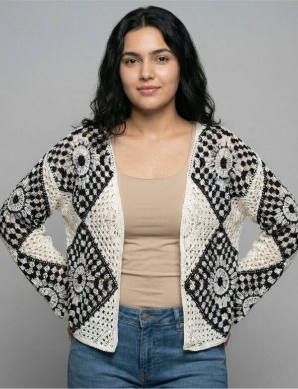 Granny Square Crochet Cardigan